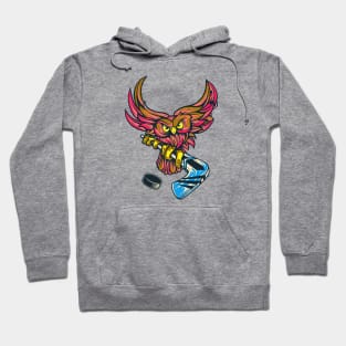 Ice Hockey Owl Hoodie